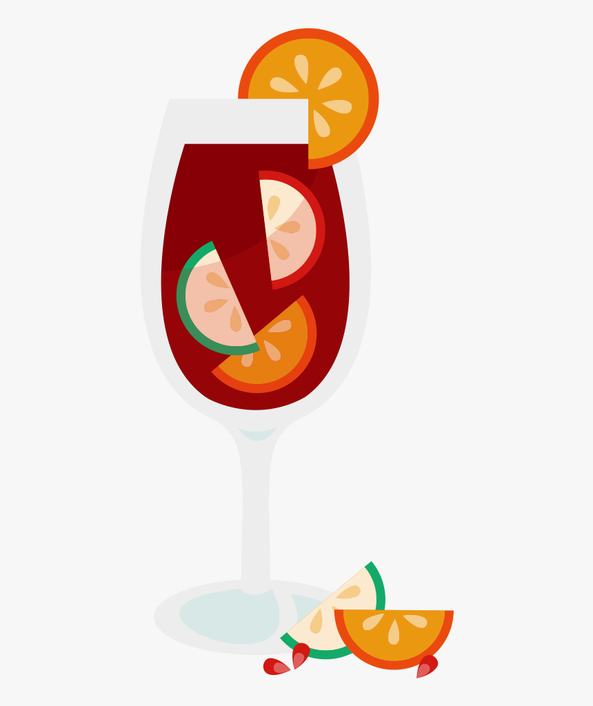 Wine Glass Pencil And - Sangria Clipart, HD Png Download
