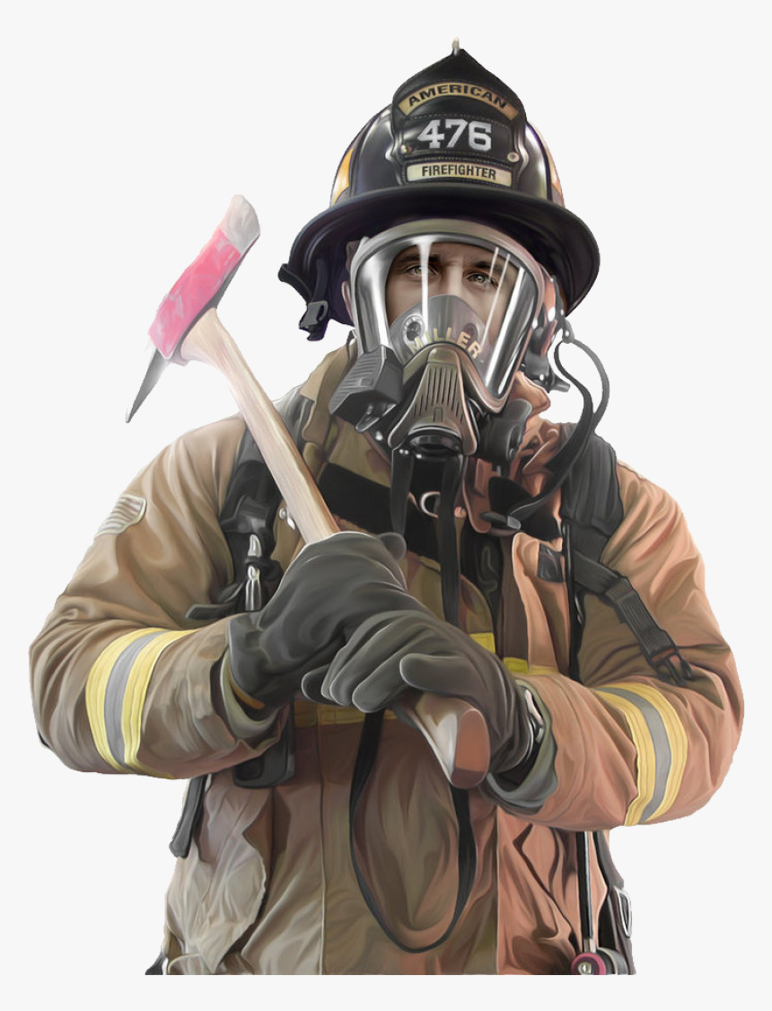 Free Download Of Firefighter Icon - Firefighter Mask And Helmet, HD Png Download