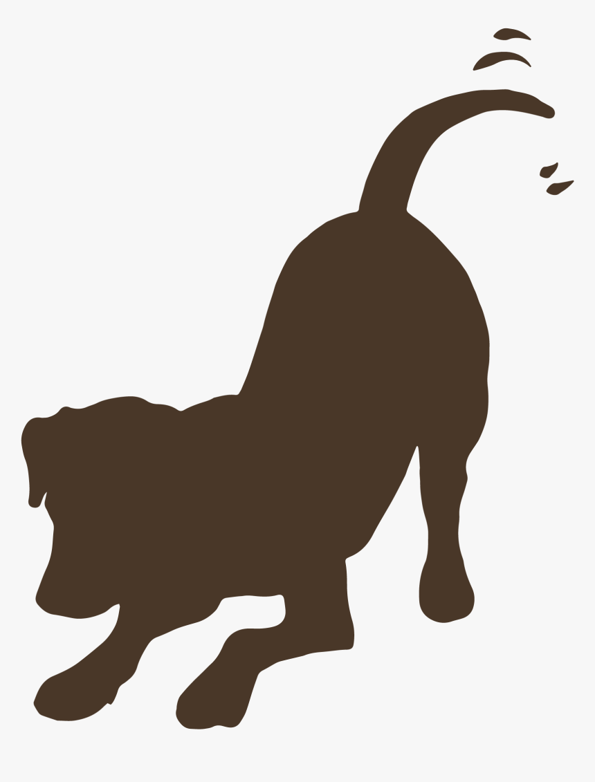 Dog Wagging Tail Silhouette , Png Download Clipart Dog Transparent