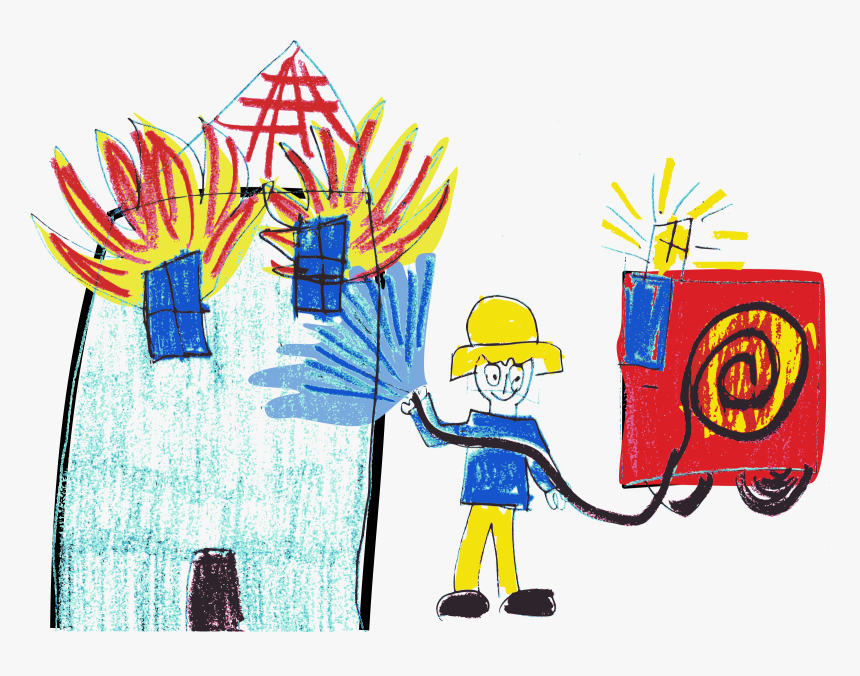 Firefighter Silhouette Clip Art, HD Png Download