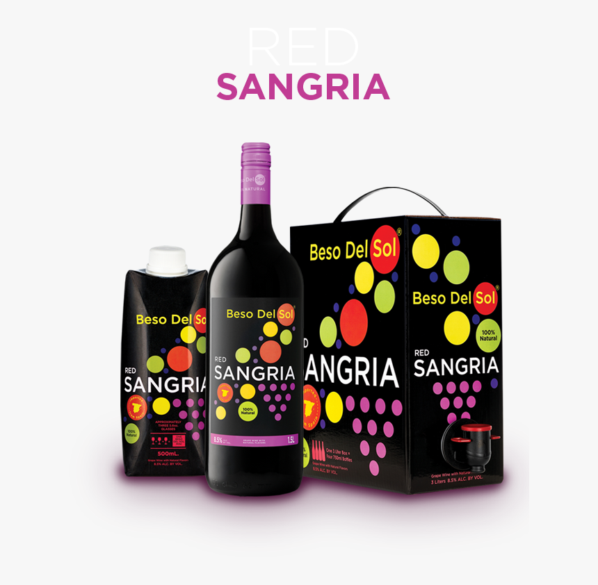 Beso Del Sol Sangria - Beso Del Sol Red, HD Png Download