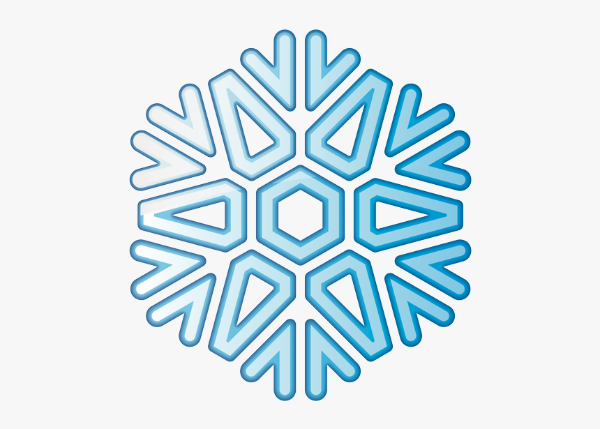 Simple Snowflake Silhouette, HD Png Download
