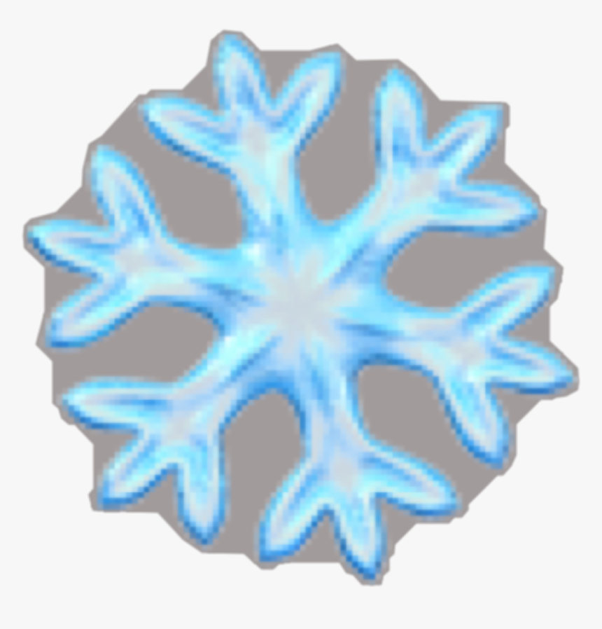#snow #snowflake #emoji #schneeflocke #blue #freetoedit - Stencil, HD Png Download