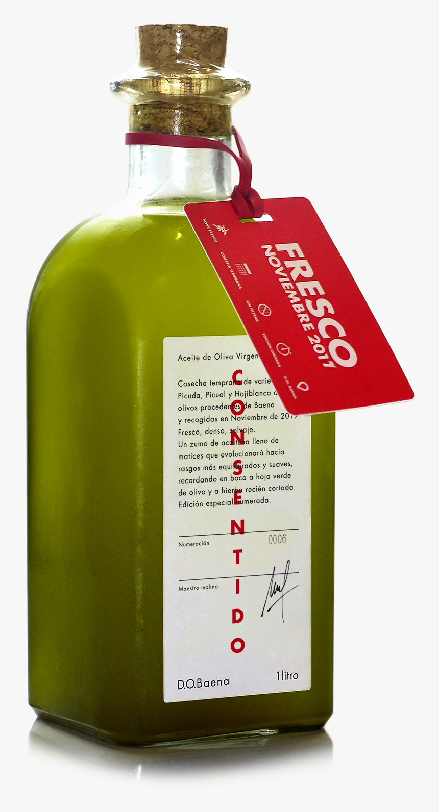 Consentido2017c - Aceite Picual Sin Fondo, HD Png Download