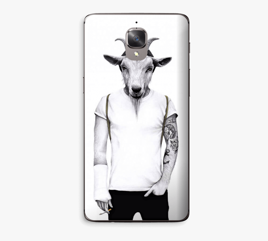 Hipster Goat Skin Oneplus 3t - Sanna Wieslander Goat, HD Png Download