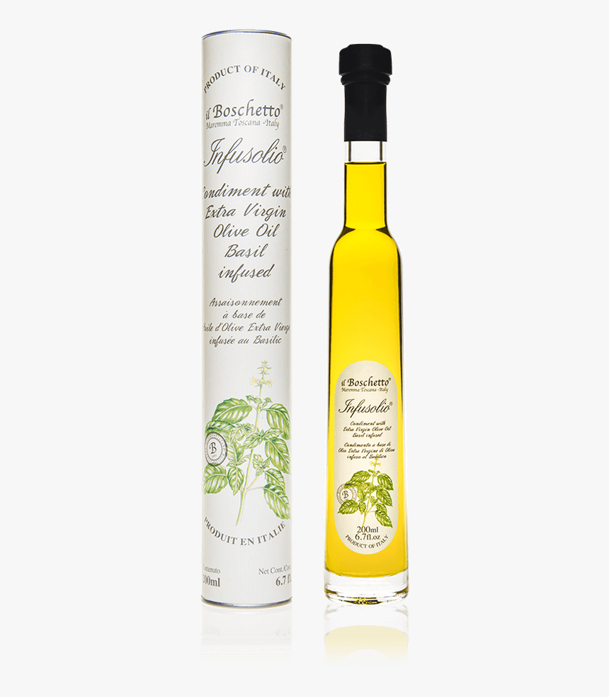 Infusolio Al Basilico - Glass Bottle, HD Png Download