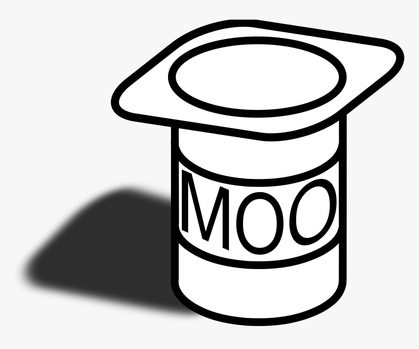 Styrofoam Cup Drawing Simple Drawing Of Yogurt, HD Png Download