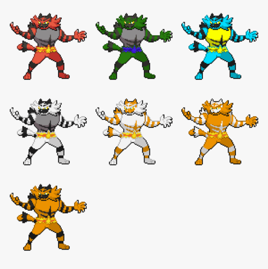 Incineroar Sprite Recolors What S Your Favorite By - Incineroar Sprite, HD Png Download