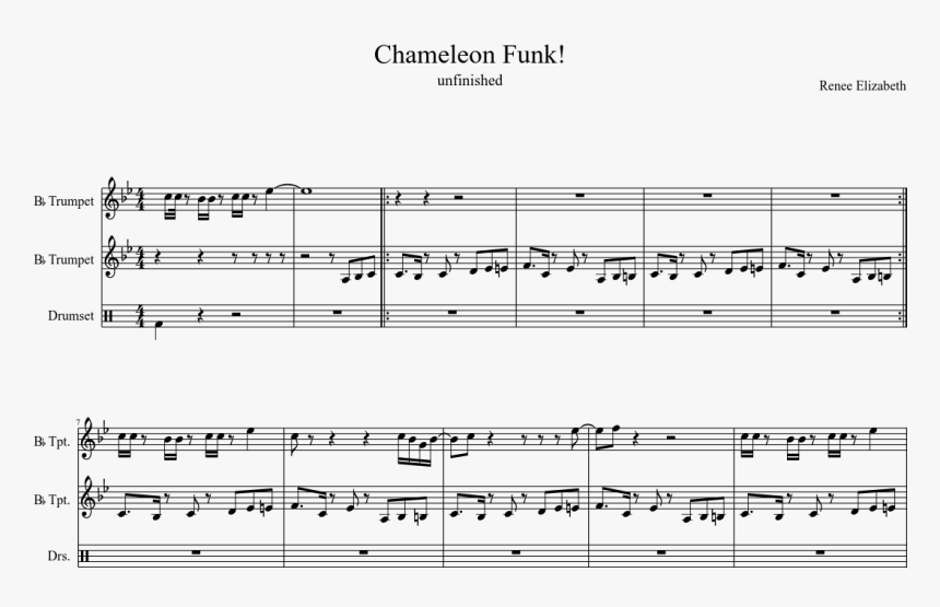 Chameleon For Bb Trumpet, HD Png Download