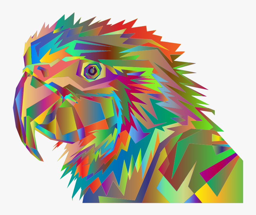 Geometric Parrot Pop Art By Rizkydwi123 Surreal - Graphic Design Parrot Png, Transparent Png