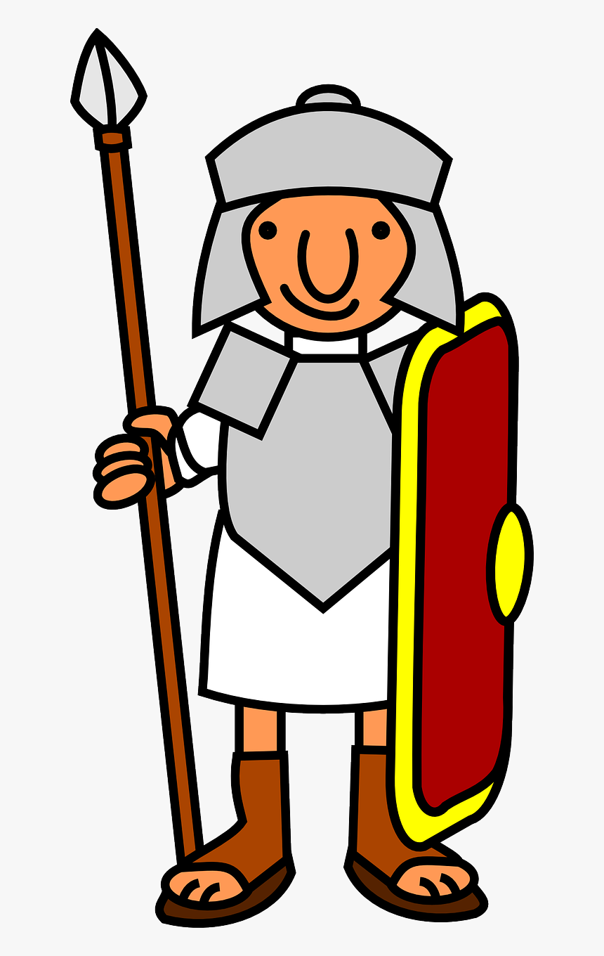 Icon Roman Soldier Vector - Roman Soldier Clip Art, HD Png Download