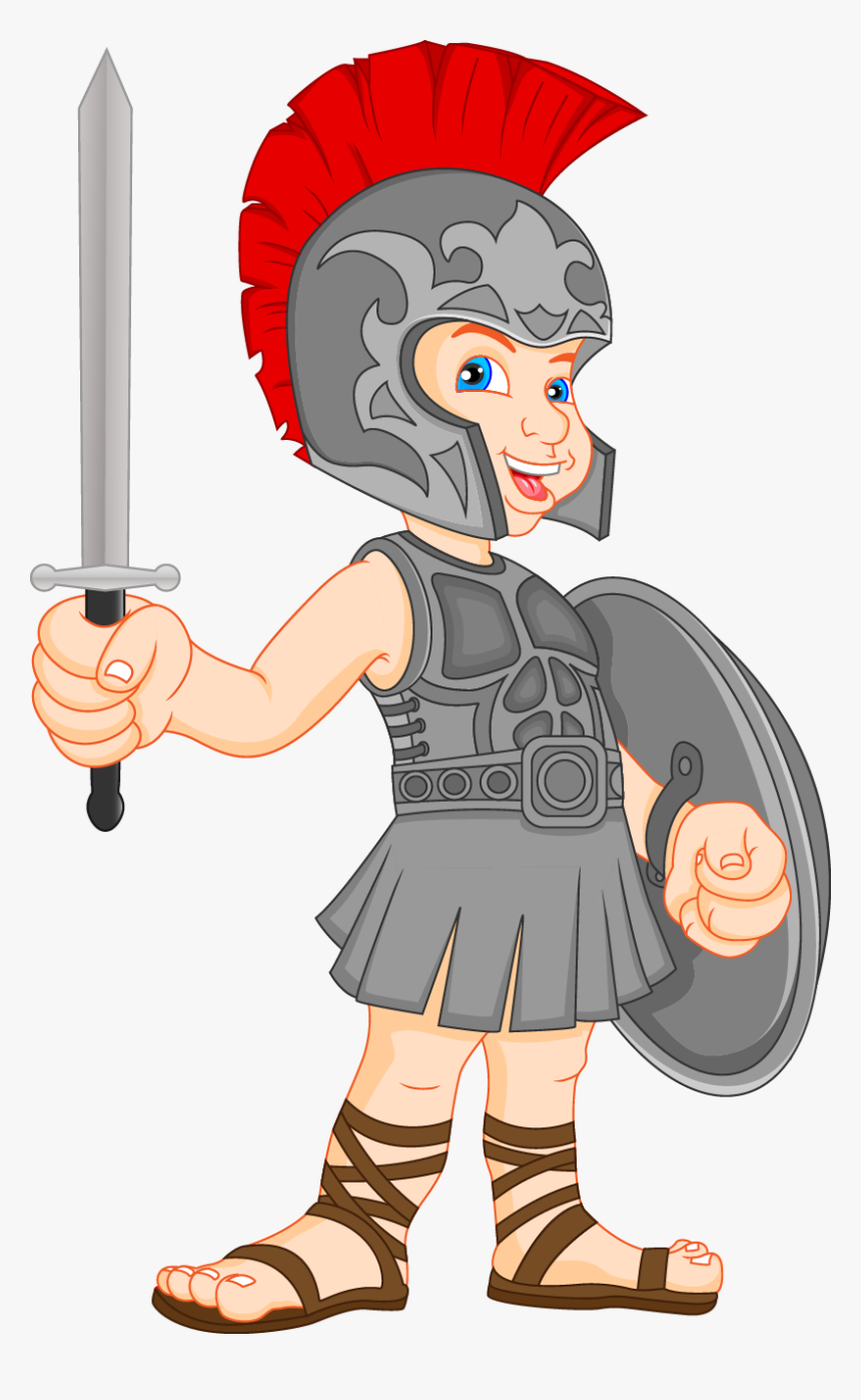 Transparent Roman Soldier Png - Gladiator Clipart Free, Png Download