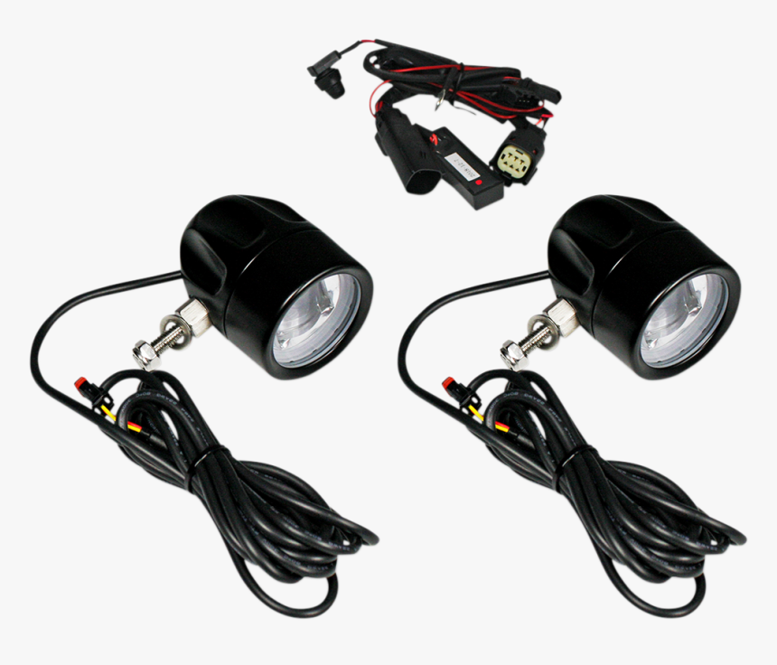 Custom Dynamics Black Fog Light Kit For 14-19 Harley - Light, HD Png Download