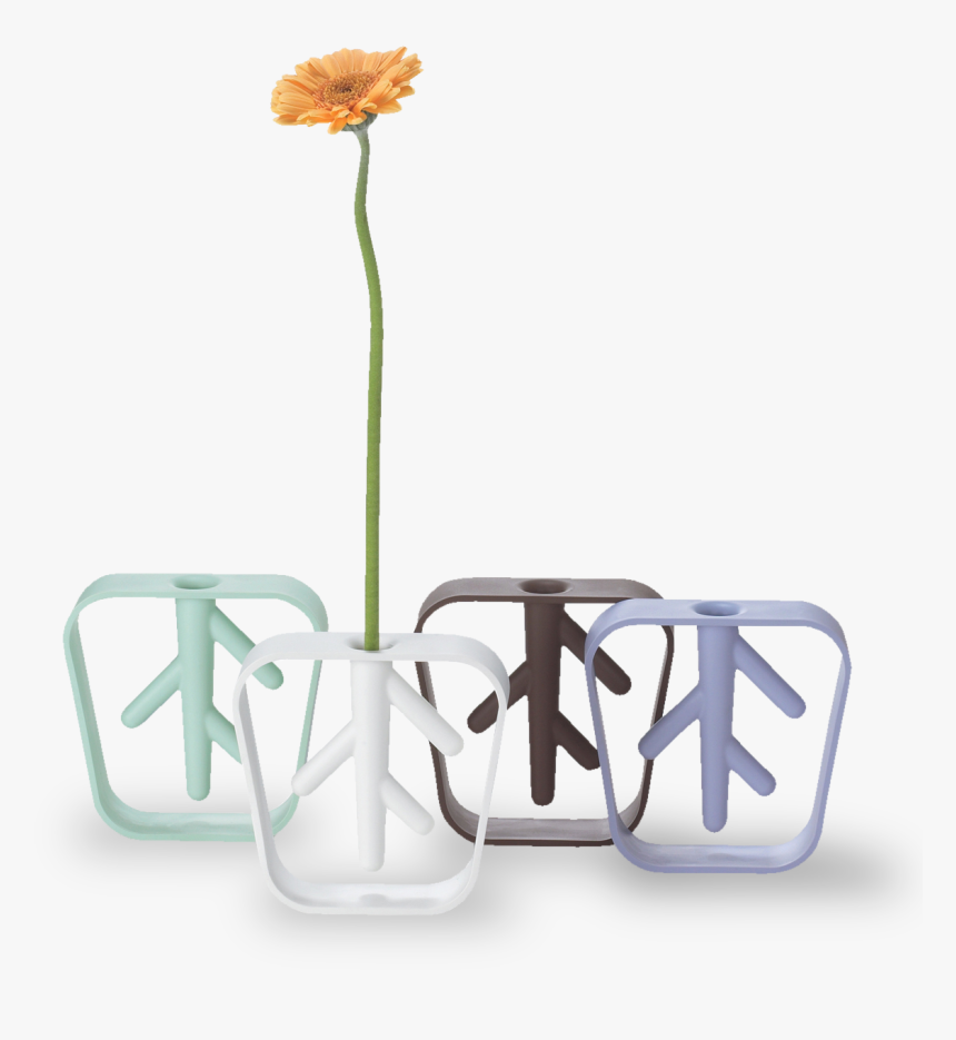Nekko Bud Flower Vase By D-0 - 1 Flower In Vase Png, Transparent Png