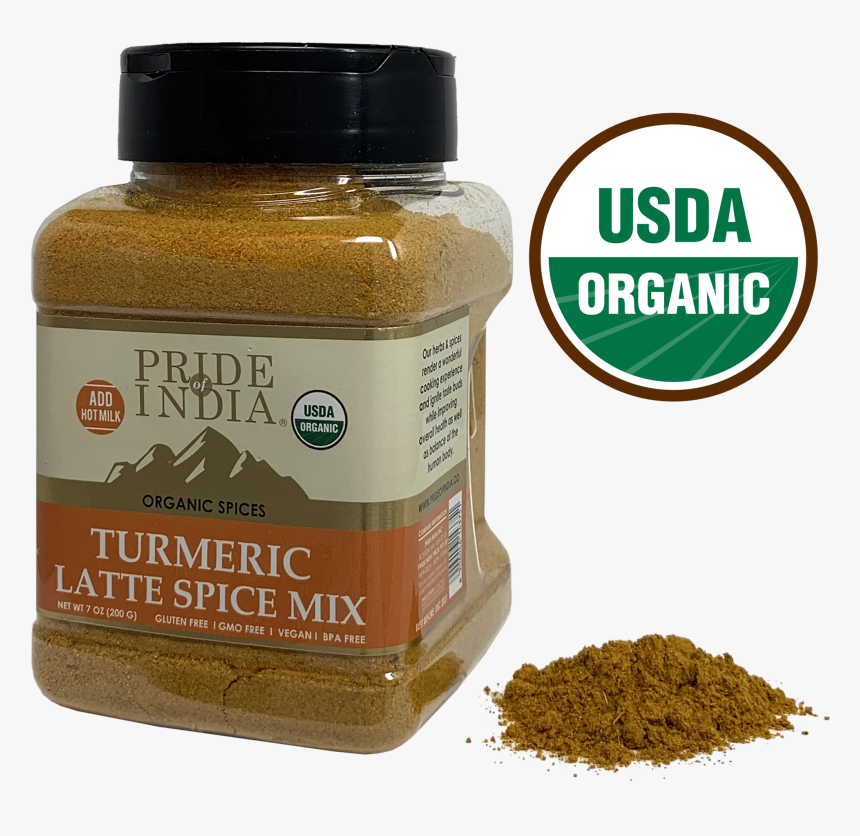 Organic Turmeric Latte Tea Spice Mix 
 Class - Organic Spices India, HD Png Download