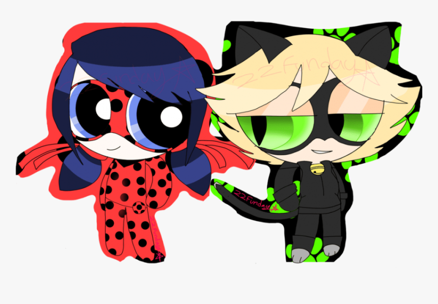 Free Png Download Ladybug And Cat Noir By 22funday - Ladybug Y Cat Noir Miraculous Png, Transparent Png