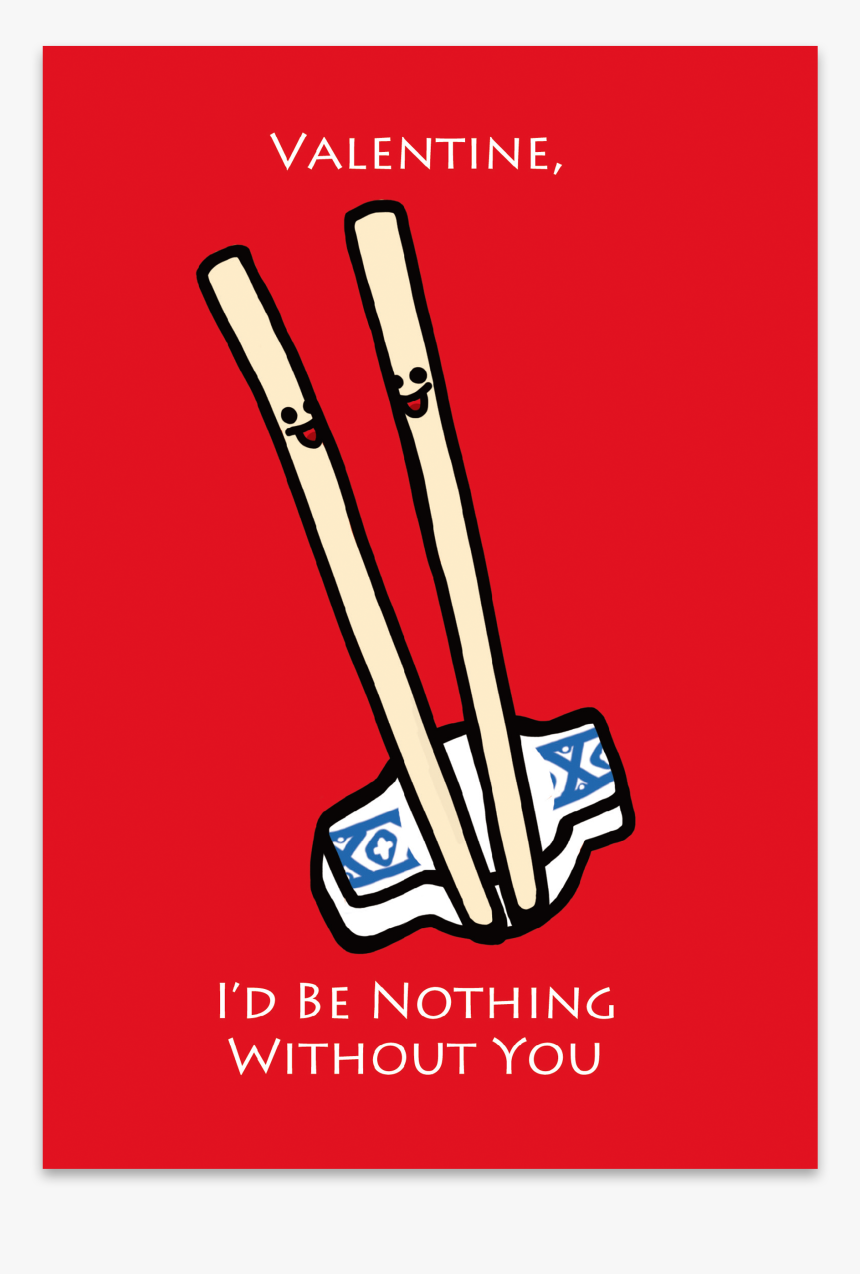 Hong Kong Gift Present Hk Themed Valentines Card Chopsticks - Poster, HD Png Download