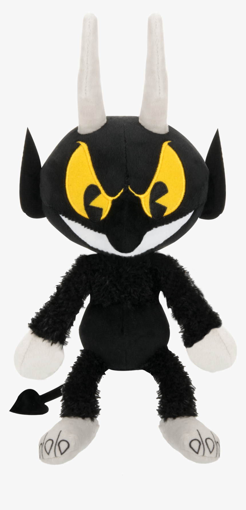 Stuffed Character,textile,black Cat,costume Figure - Devil Cuphead Plush, HD Png Download