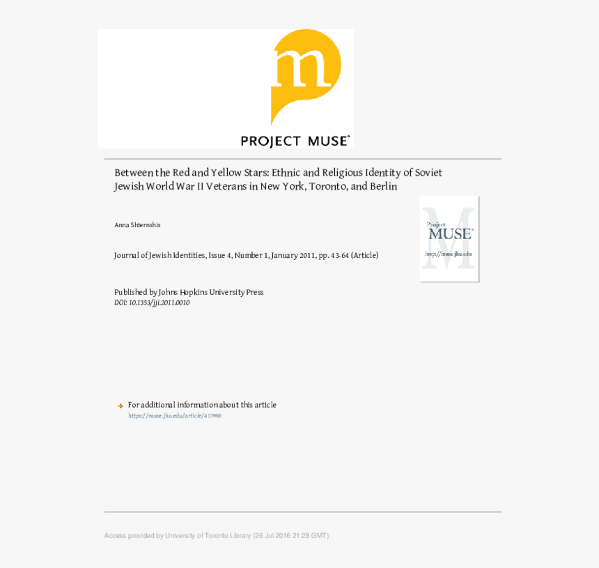 Project Muse, HD Png Download