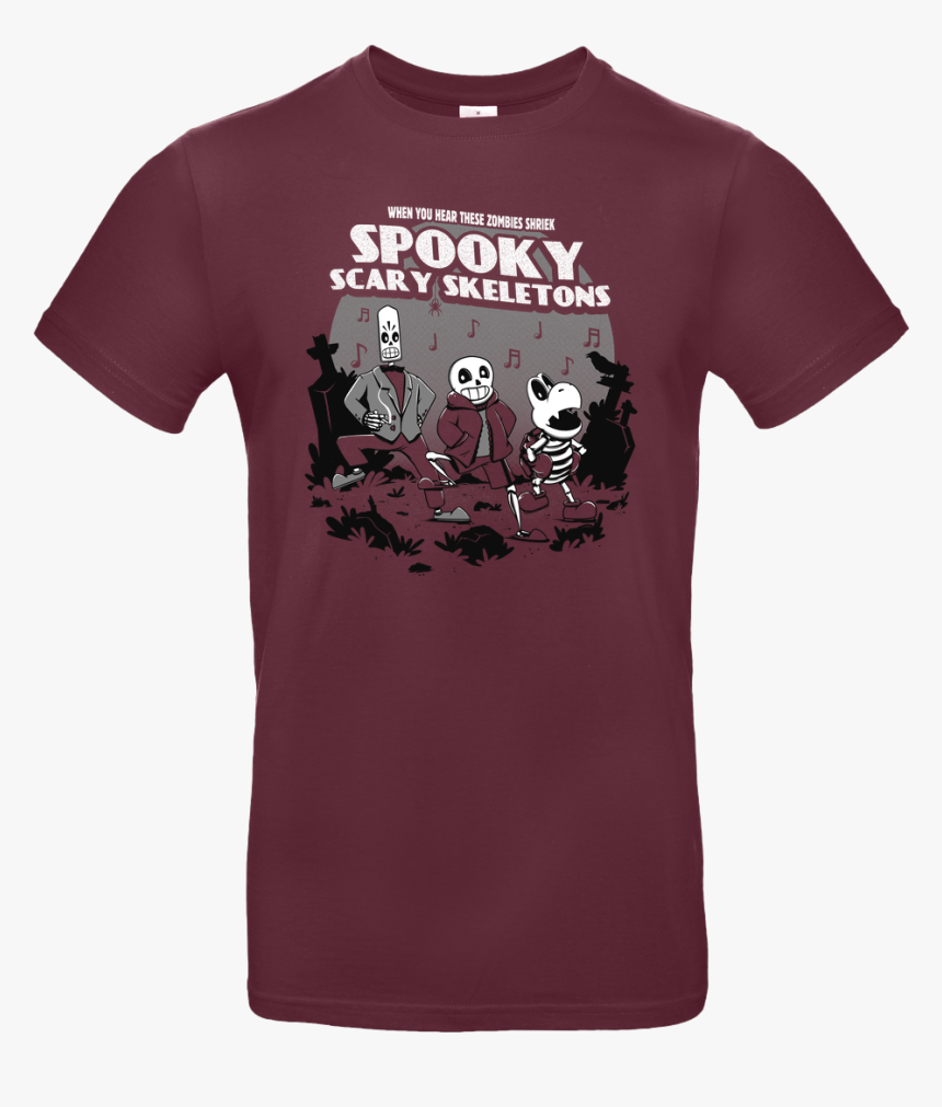 Ilustrata Spooky Scary Skeletons T-shirt B&c Exact - Gamer T Shirt No Background, HD Png Download