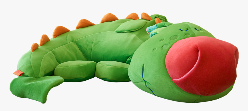 Stuffed Animal, Dragon, Seat Dragon, Children, Isolated - Stuffed Animal Caterpillar Chair, HD Png Download