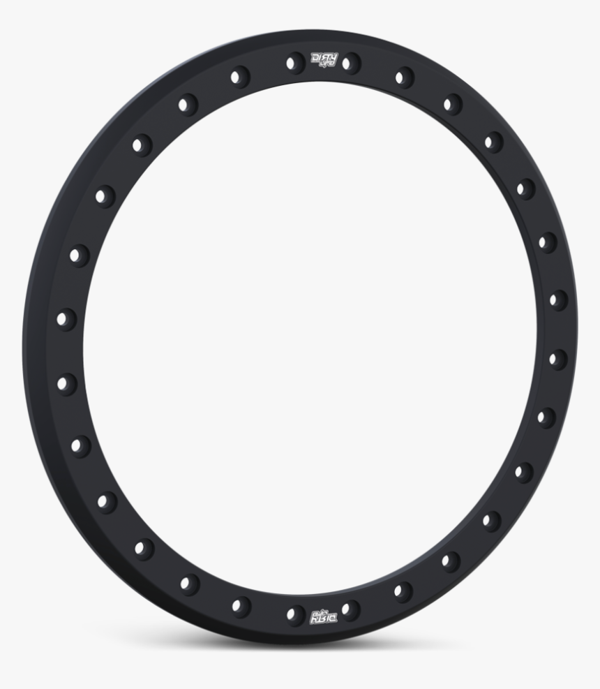 9303 2090 Simulated Ring Matte Black - Circle, HD Png Download