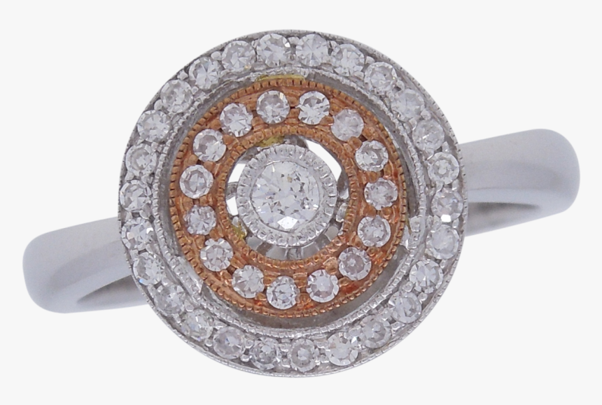 Diamond Circle Ring - Crystal, HD Png Download