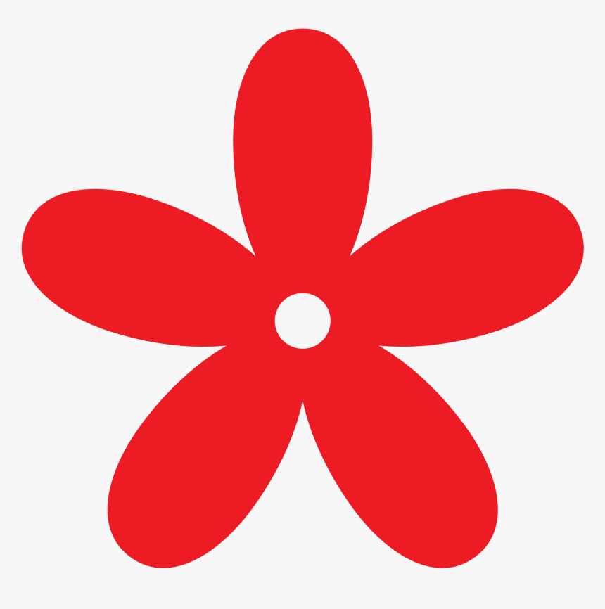Red Cliparts Png Flower - Pink Flower Clipart, Transparent Png