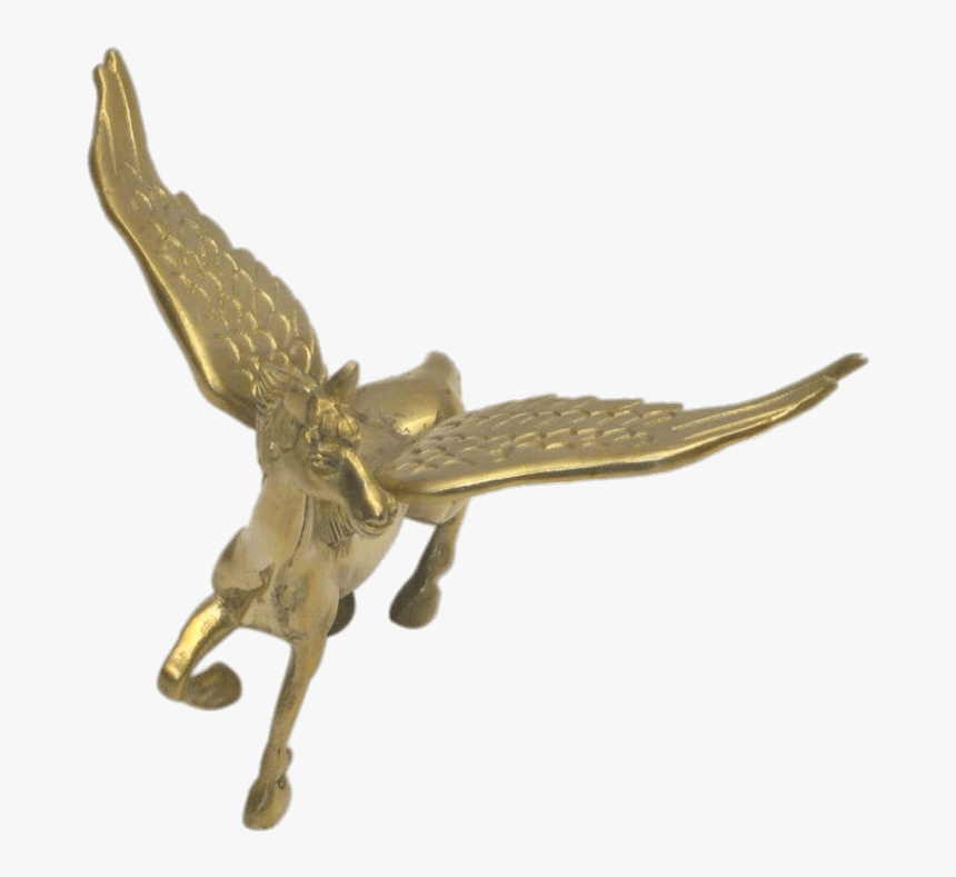 Flying Pegasus Statuette - Pegasus Flying Png, Transparent Png