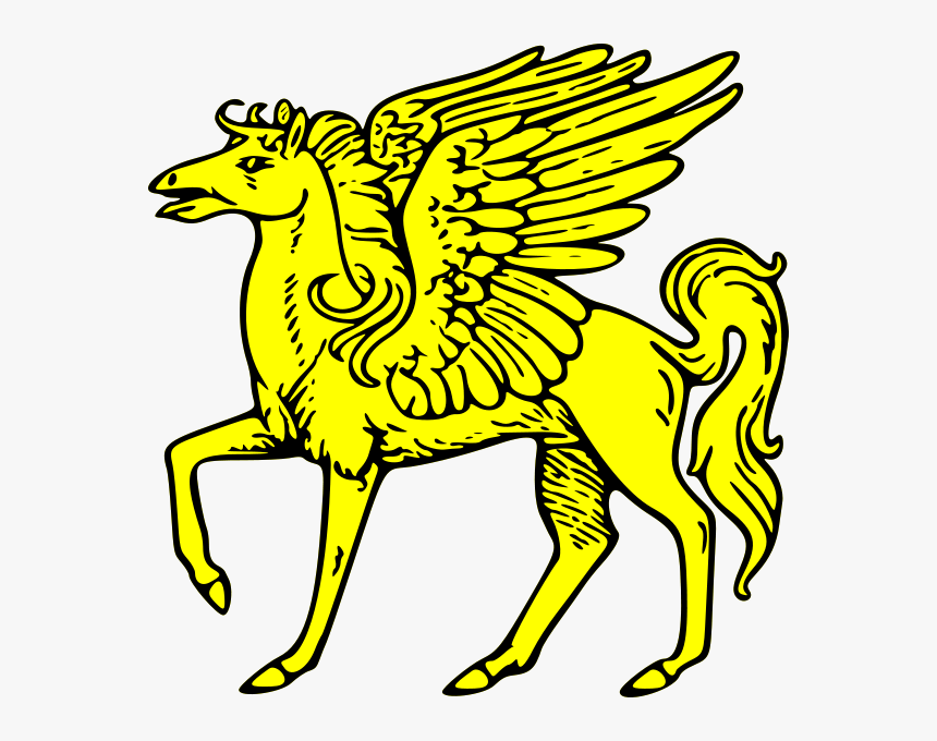 Pegasus Passant Png Clip Arts - Art Clip Of Pegasus, Transparent Png