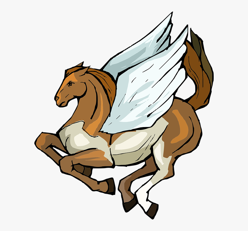 Pegasus, Horse, Wings, Character, Fantasy, Fly - ม้า เพกา ซั ส การ์ตูน, HD Png Download