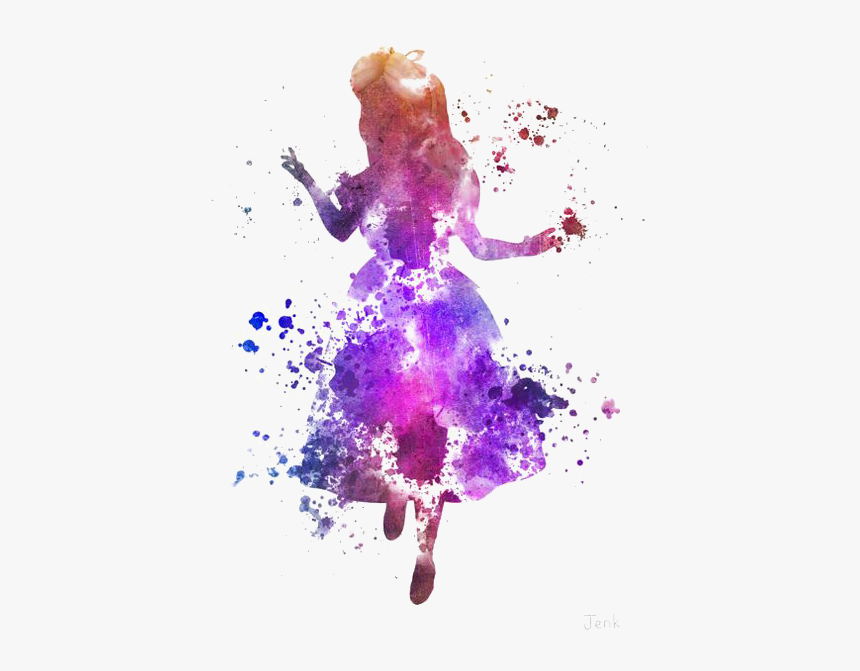 Alices Adventures In Wonderland White Rabbit Cheshire - Alice In Wonderland Watercolor, HD Png Download