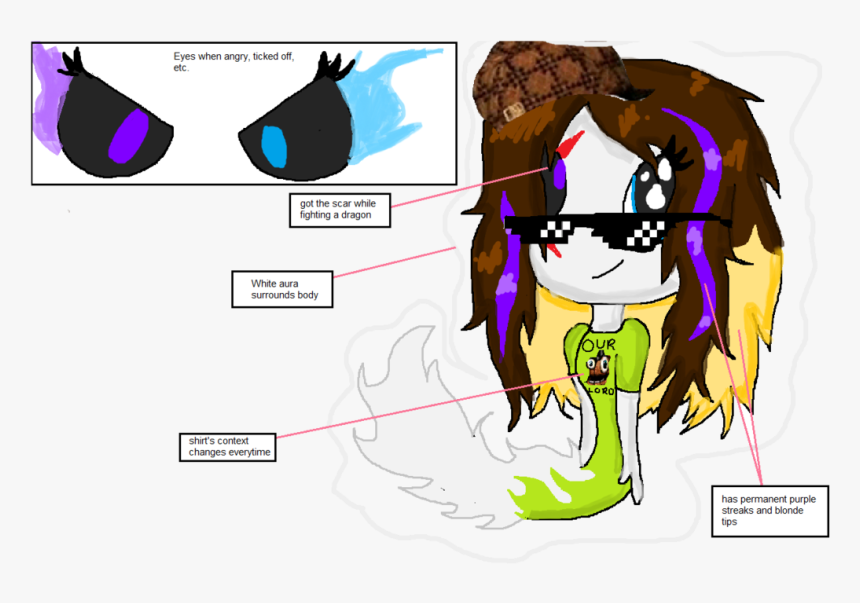 Skymeme Persona Ref Sheet By Purbl Skylar-d8zblca - Scumbag Steve Hat, HD Png Download