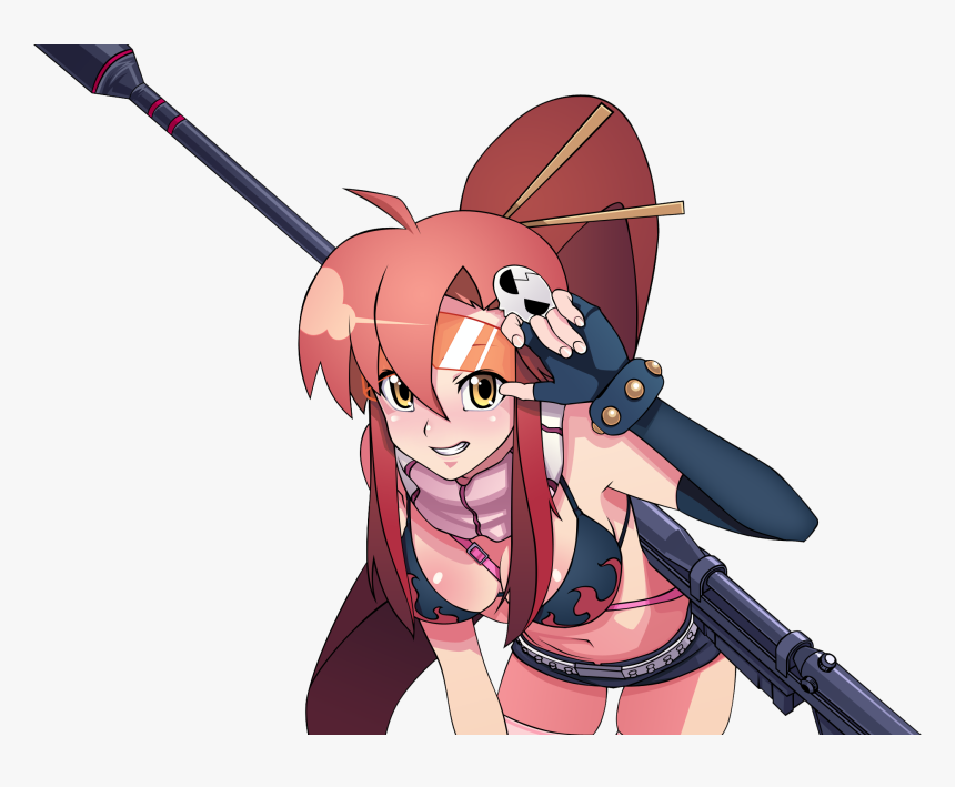 Gun Red Hair Redhead Tengen Toppa Gurren Lagann Transparent Yoko Gurren Lagann Transparent Hd Png Download Transparent Png Image Pngitem