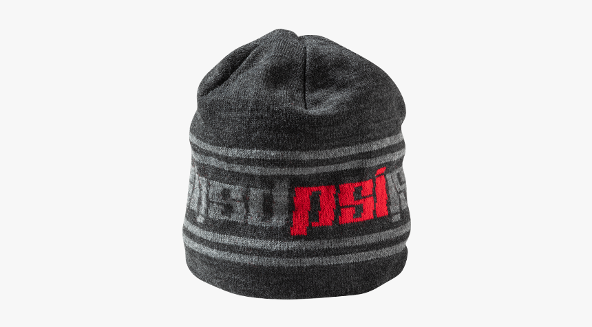 Černá/šedá/červená - Beanie, HD Png Download