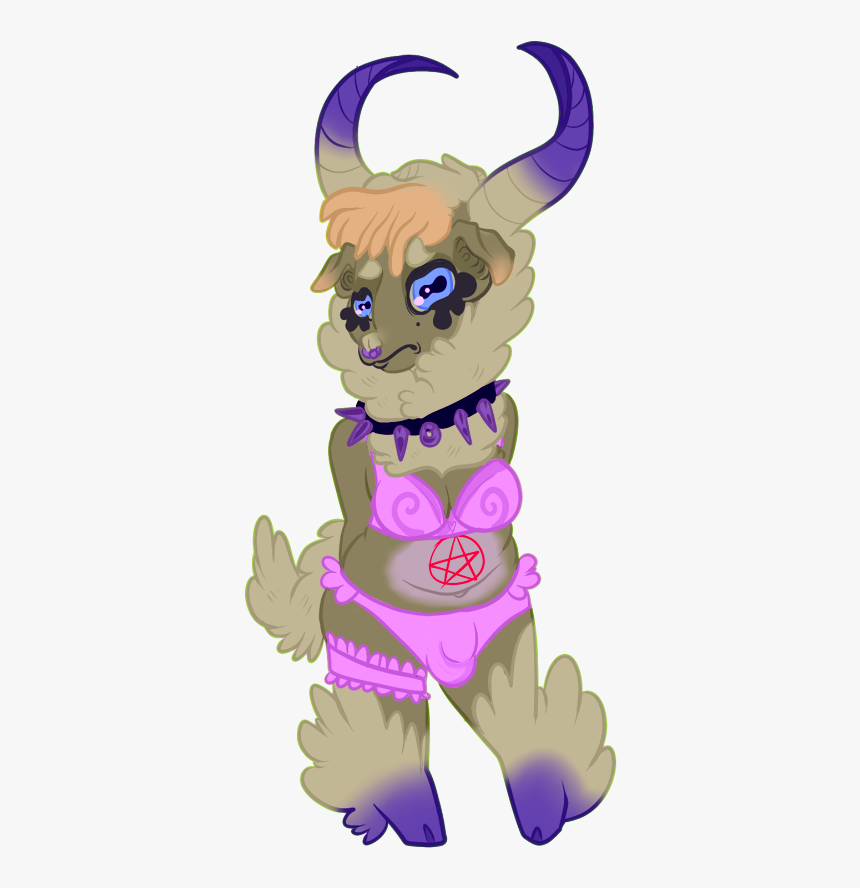 Baphomet Babe With No Name - Cartoon, HD Png Download