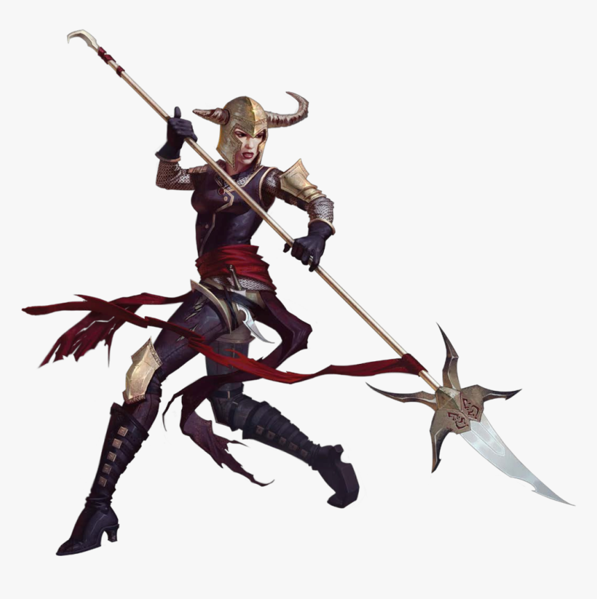 Thri Kreen - Tiefling With A Spear, HD Png Download