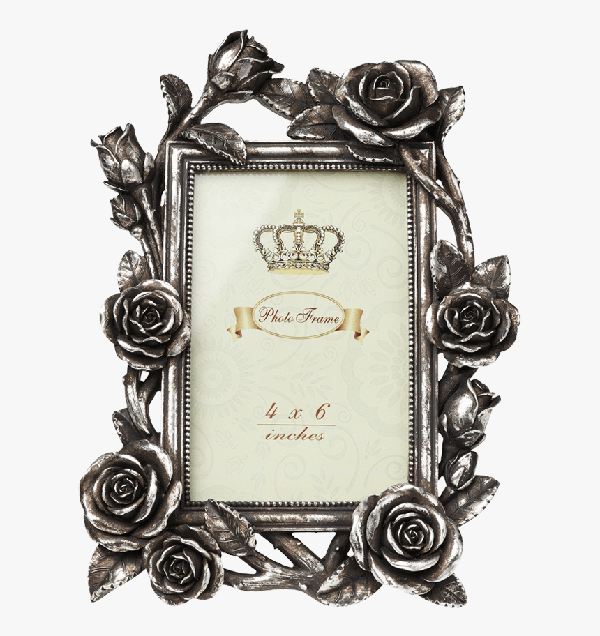Rose & Vine Photo Frame - Gothic Frames On Wall, HD Png Download