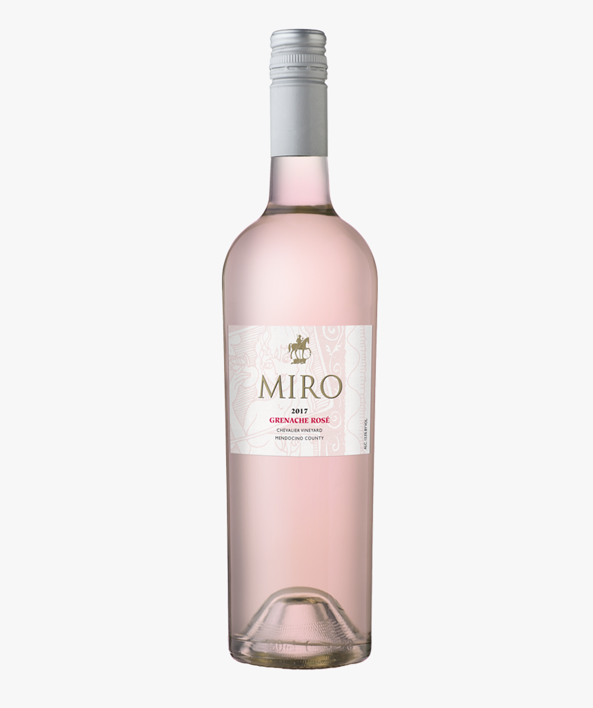 2017 Miro Cellars Grenache Rosé, Chevalier Vineyard, - Glass Bottle, HD Png Download