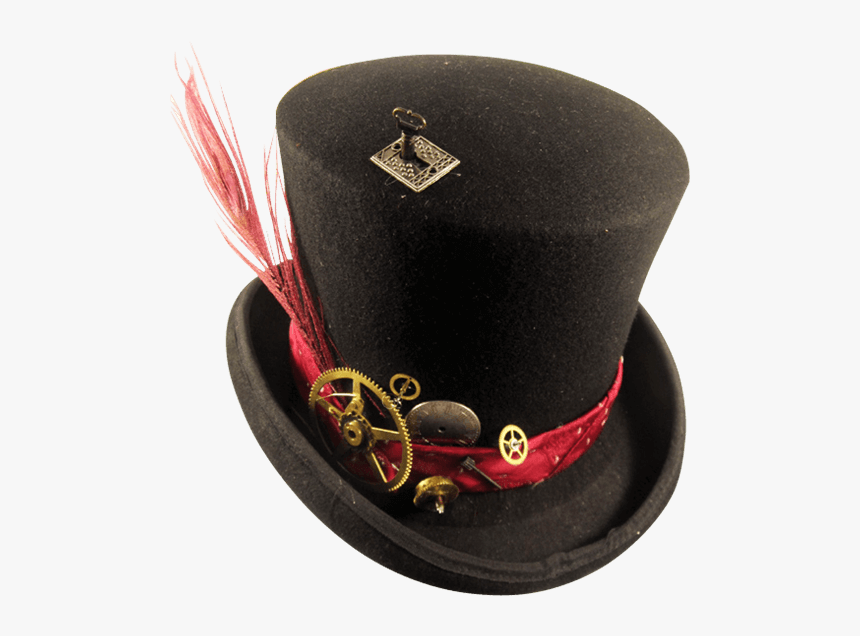 Top Hat Steampunk Formal Wear Mad Hatter - Mad Hatter Steampunk Shop, HD Png Download