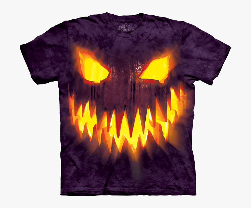 Kids Big Face Jack O Lantern T Shirt - Make America Great Again Donald Trump Tee, HD Png Download