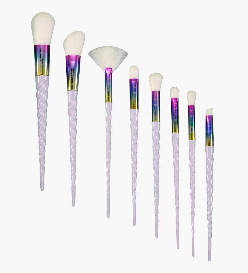 White Unicorn Makeup Brush Sets, HD Png Download