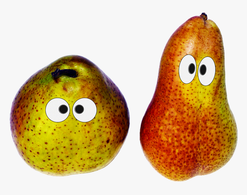 Pears, Cheeky Rascal, Fruit, Face, Funny, Eyes, HD Png Download
