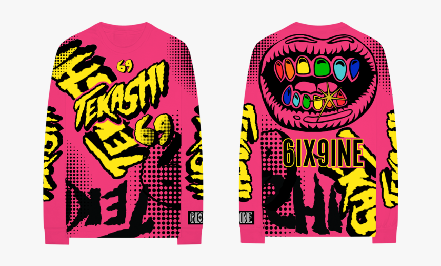 6ix9ine Long Sleeve Shirt, HD Png Download