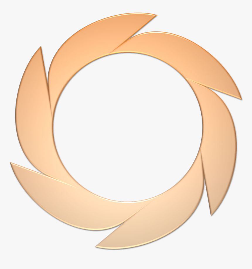 Frame Circle Shape Orange Free Photo - Round Shape Images Png, Transparent Png