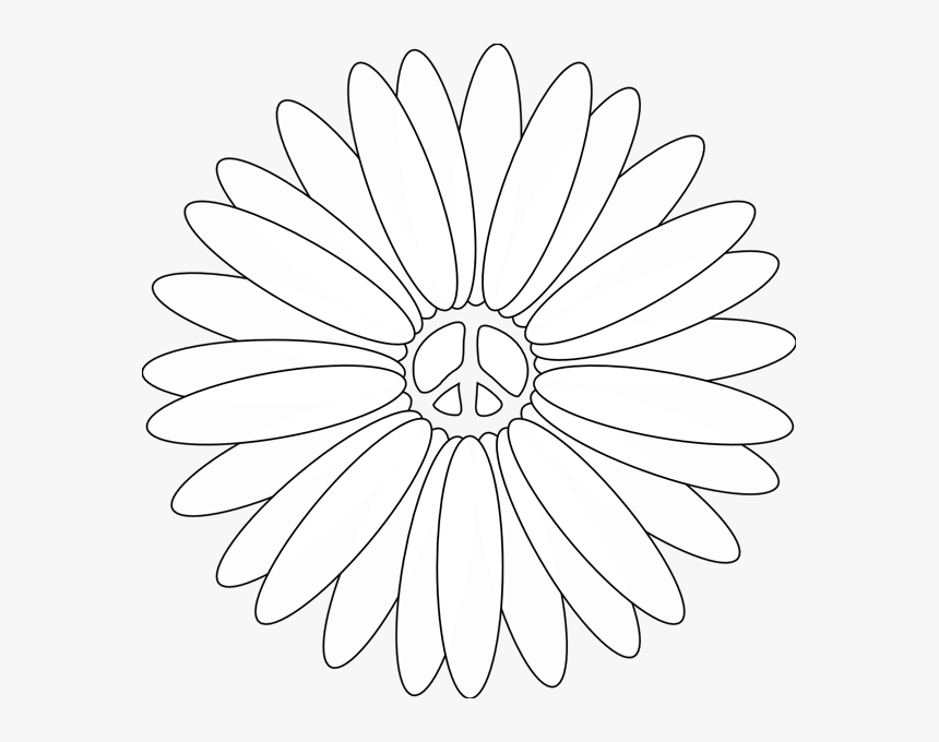 Flowers Line Art - Great Gatsby Daisy Flower, HD Png Download