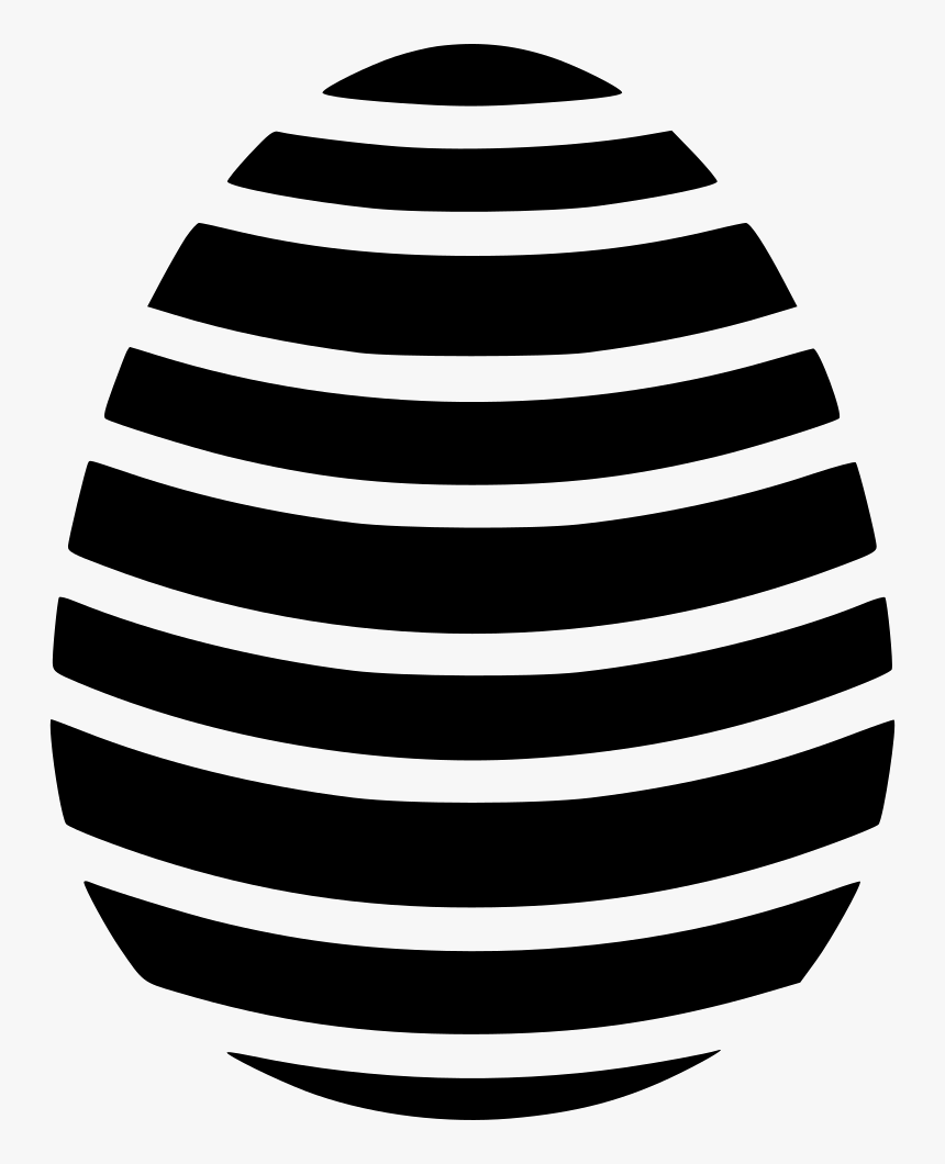 Egg Paschal Decorated Decoration Waves Stripes, HD Png Download