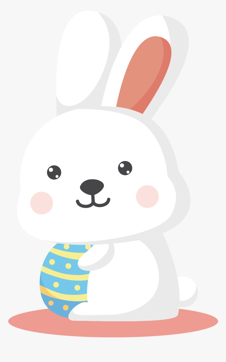 Easter Bunny Rabbit Cartoon Illustration - Rabbit, HD Png Download