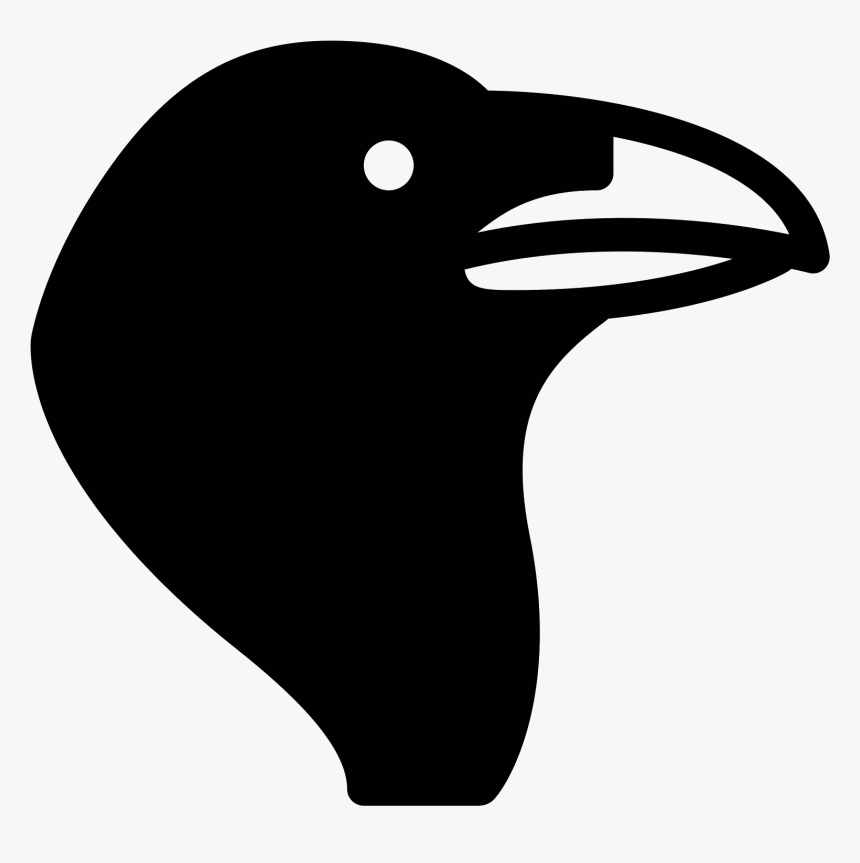 Crow Icon Png Transparent Background Raven Emoji, Png Download