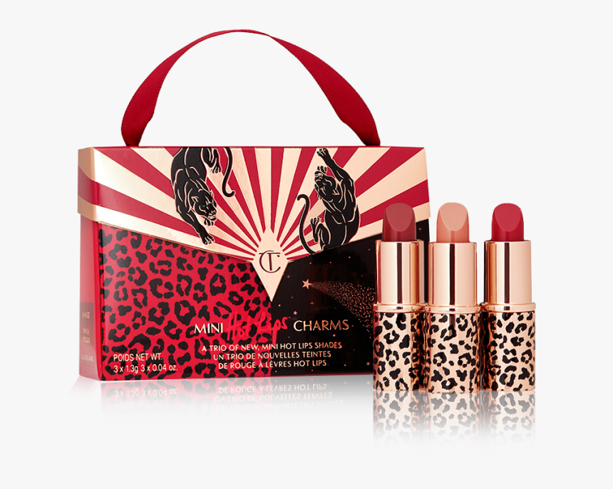 Mini Hot Lips 2 Charms Pack Shot With Lipstick - Charlotte Tilbury Mini Hot Lips 2 Charms, HD Png Download